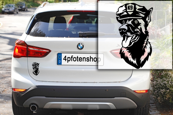 Autoaufkleber "Malinois" Kopf