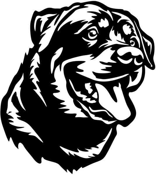 Aufkleber Husky Kopf