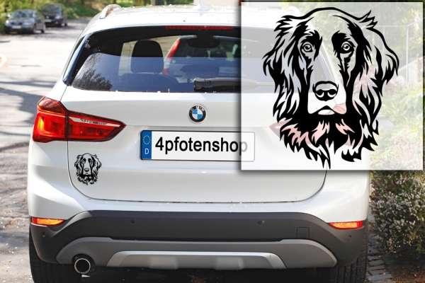 Autoaufkleber "Irish Setter" Kopf