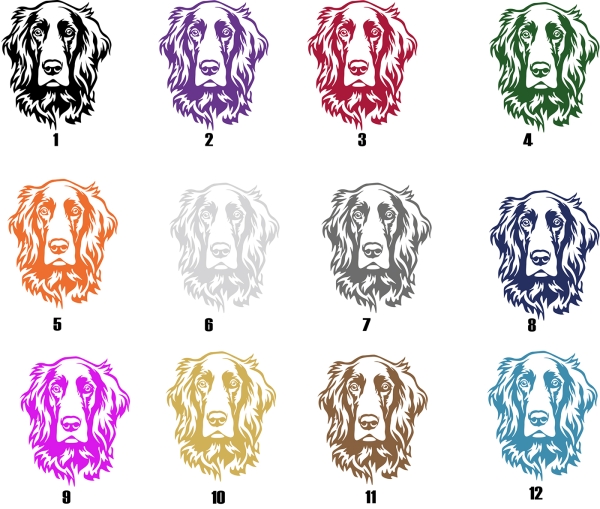 Autoaufkleber "Irish Setter" Kopf