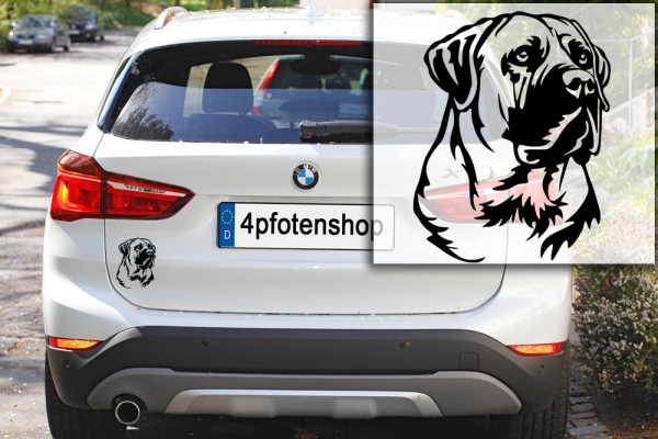 Autoaufkleber "Boerboel" Kopf