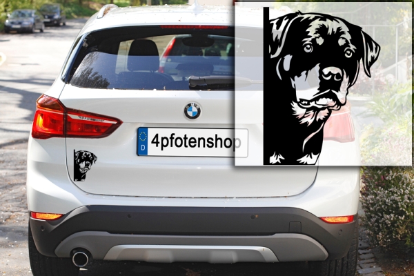 Autoaufkleber "Rottweiler" Kopf
