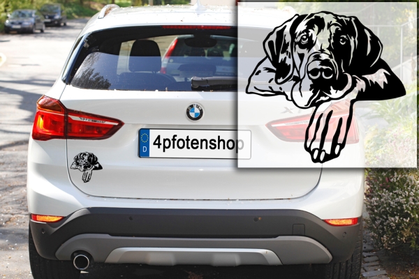 Autoaufkleber "Deutsche Dogge" Kopf