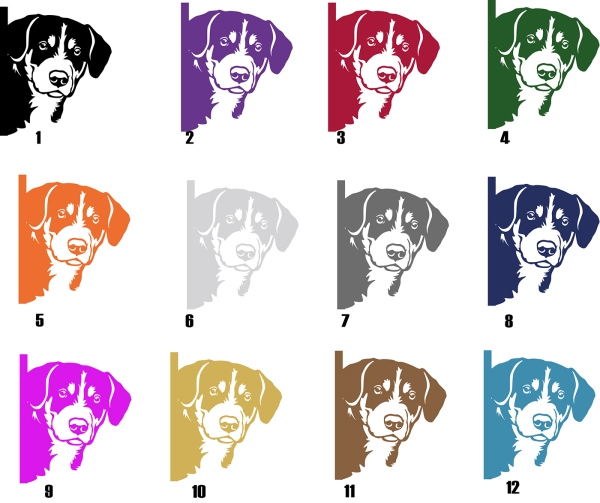 Autoaufkleber "Appenzeller" Kopf