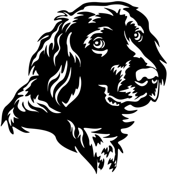 Aufkleber Münsterländer Kopf