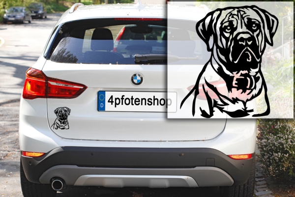 Autoaufkleber "Boerboel" Kopf