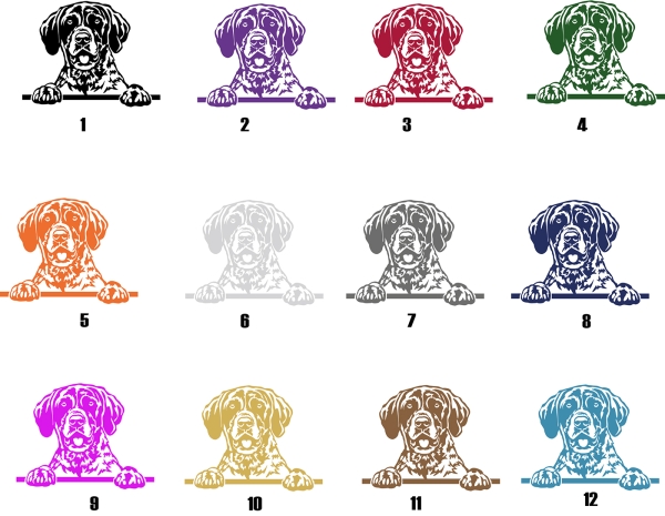 Autoaufkleber "Deutsch Kurzhaar" Kopf