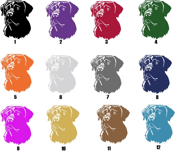 Autoaufkleber "Cane Corso" Kopf