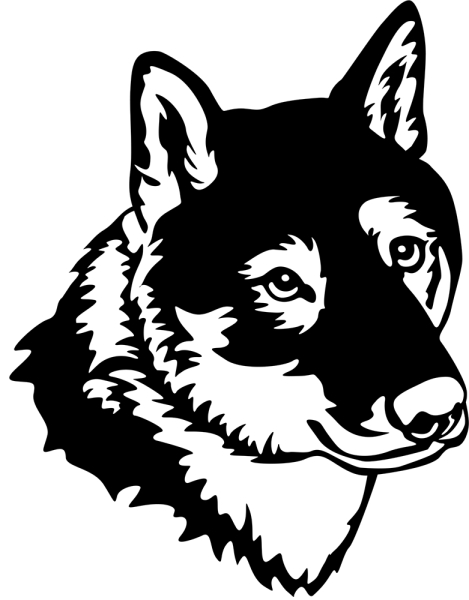 Aufkleber Shikoku Kopf