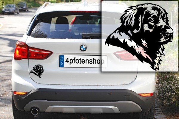 Autoaufkleber "Leonberger" Kopf