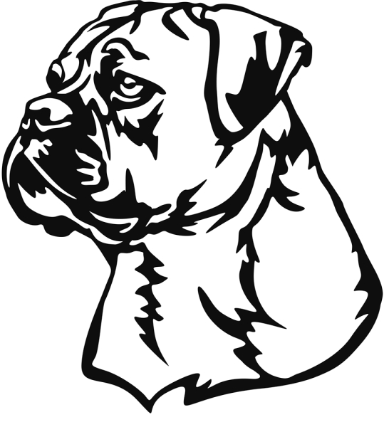 Aufkleber Continental Bulldog Kopf