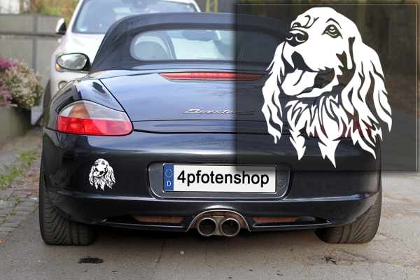 Autoaufkleber "Englischer Cocker Spaniel" Kopf