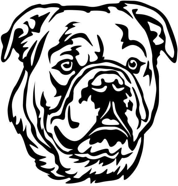 Aufkleber Continental Bulldog Kopf