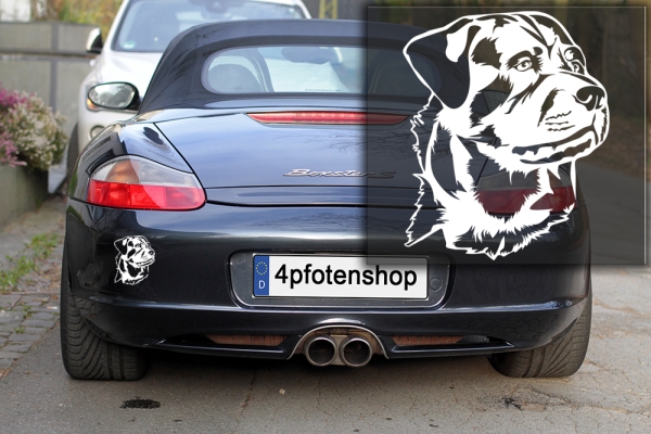 Autoaufkleber "Rottweiler" Kopf