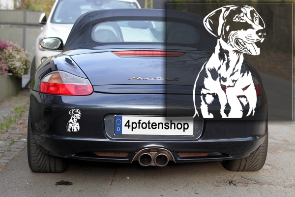 Autoaufkleber "Dobermann" Kopf