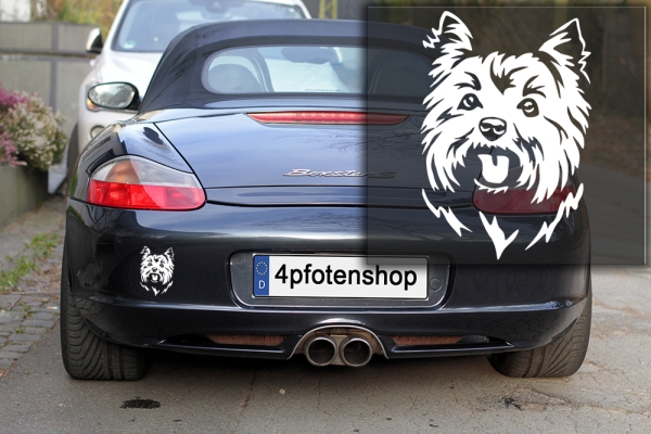 Autoaufkleber "Yorkshire Terrier" Kopf