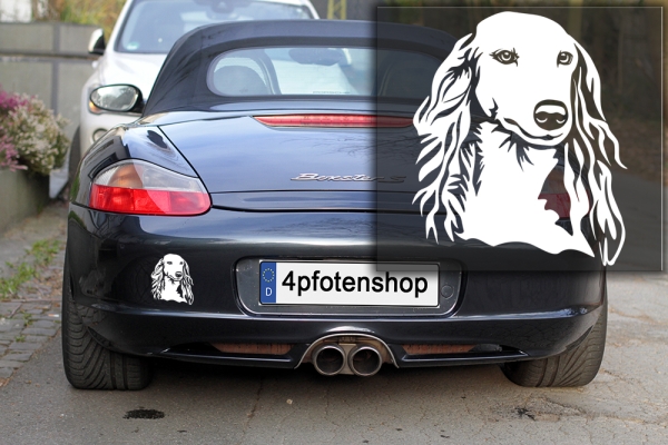 Autoaufkleber "Saluki" Kopf