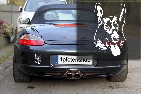 Autoaufkleber "Deutscher Schäferhund" Kopf