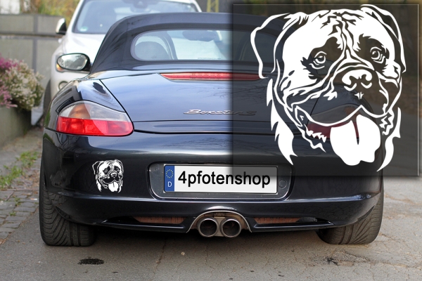 Autoaufkleber "Bullmastiff" Kopf