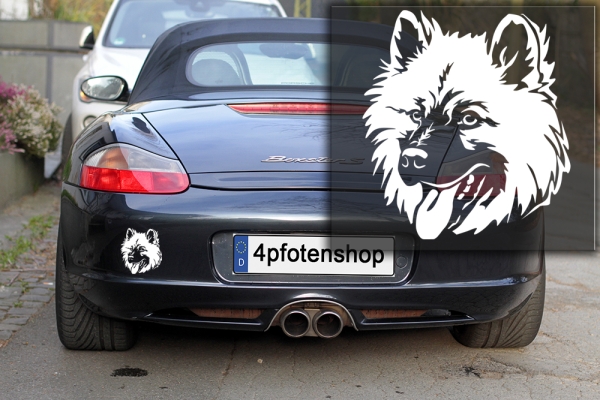 Autoaufkleber "Eurasier" Kopf