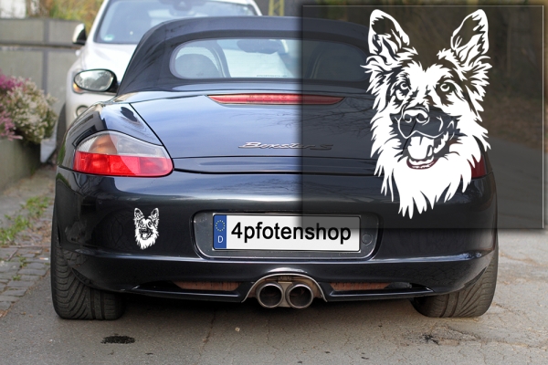 Autoaufkleber "Deutscher Schäferhund" Kopf