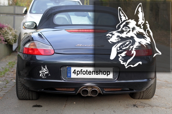 Autoaufkleber "Deutscher Schäferhund" Kopf