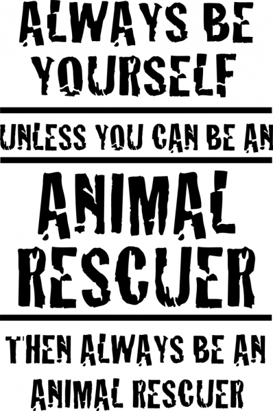 Aufkleber Animal Rescue