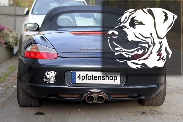 Autoaufkleber "Boerboel" Kopf