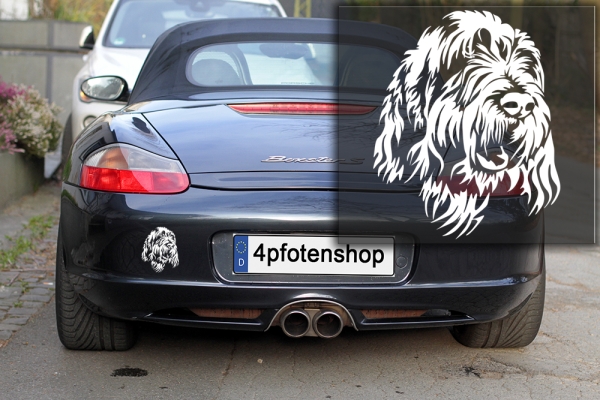 Autoaufkleber "Spinone Italiano" Kopf