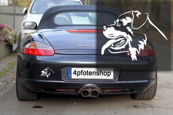 Autoaufkleber "Rottweiler" Kopf