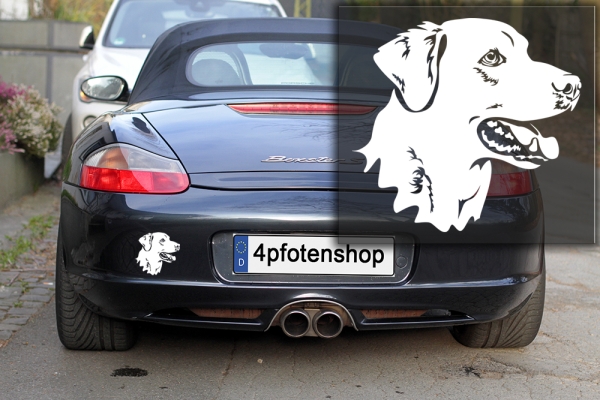 Autoaufkleber "Labrador" Kopf