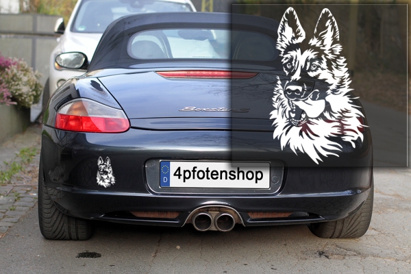 Autoaufkleber "Deutscher Schäferhund" Kopf