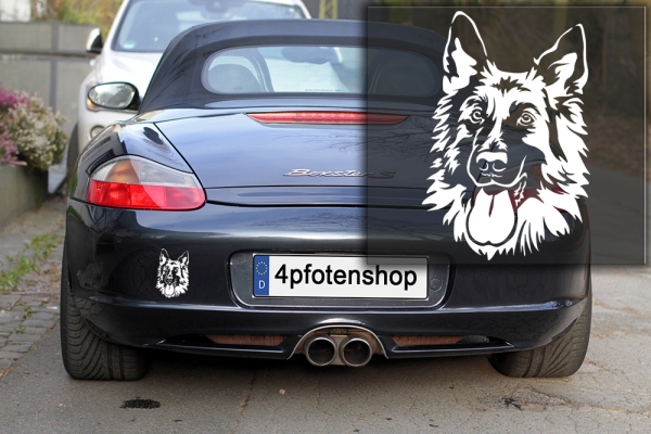 Autoaufkleber "Deutscher Schäferhund" Kopf