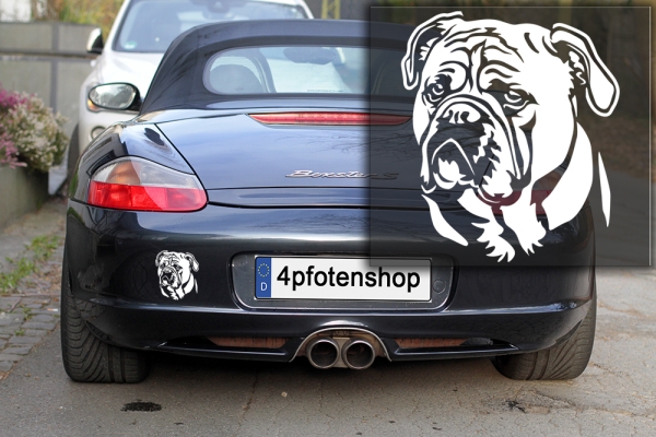 Autoaufkleber "Continental Bulldog" Kopf