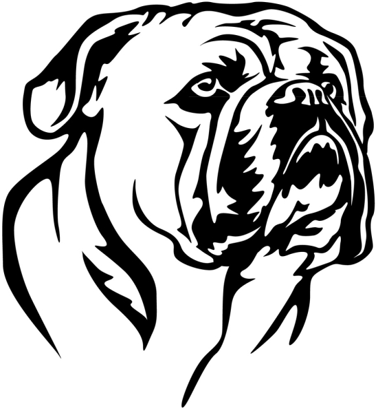 Aufkleber Continental Bulldog Kopf