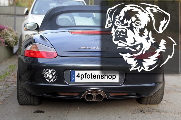 Autoaufkleber "Rottweiler" Kopf