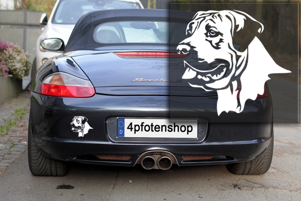 Autoaufkleber "Presa Canario" Kopf