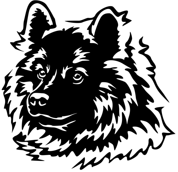 Aufkleber Eurasier Kopf