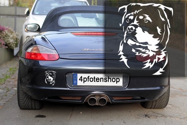 Autoaufkleber "Rottweiler" Kopf