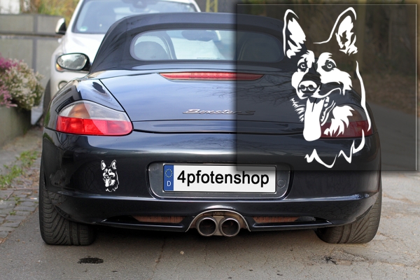 Autoaufkleber "Deutscher Schäferhund" Kopf