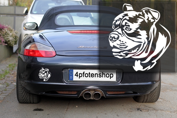 Autoaufkleber "Old Englisch Bulldog" Kopf