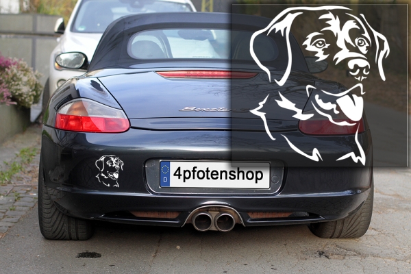 Autoaufkleber "Labrador" Kopf