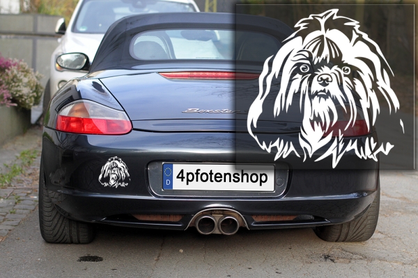 Autoaufkleber "Shih-Tzu" Kopf