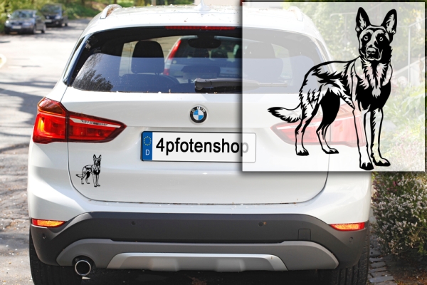 Autoaufkleber "Malinois" Kontur