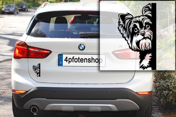 Autoaufkleber "Yorkshire Terrier" Kontur