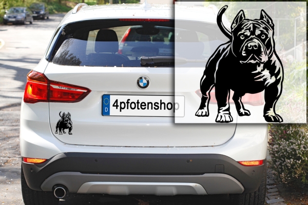 Autoaufkleber "American Bully" Kontur