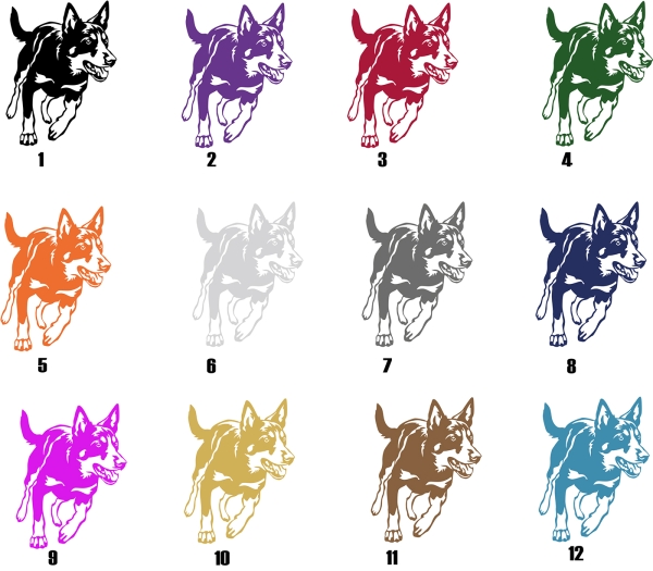Autoaufkleber "Australian Kelpie" Kontur