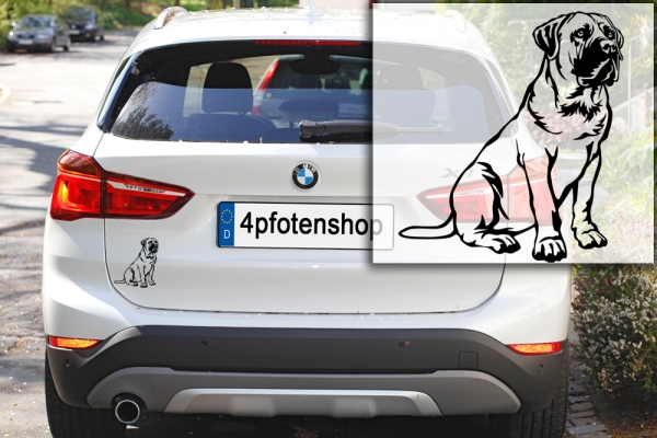 Autoaufkleber "Boerboel" Kontur