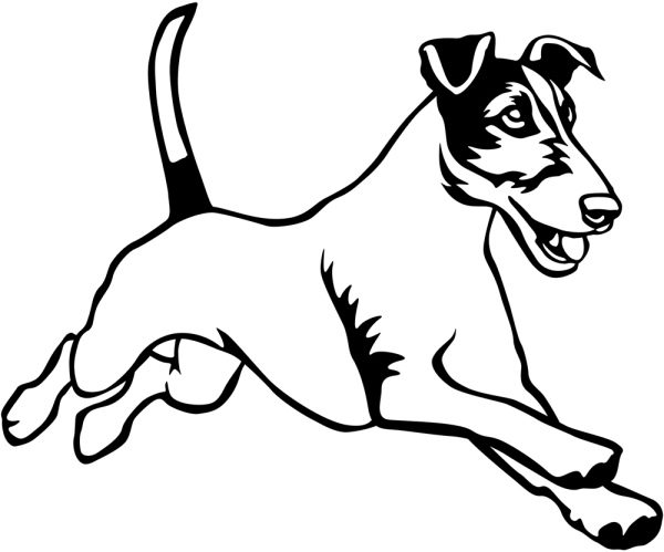 Aufkleber Foxterrier