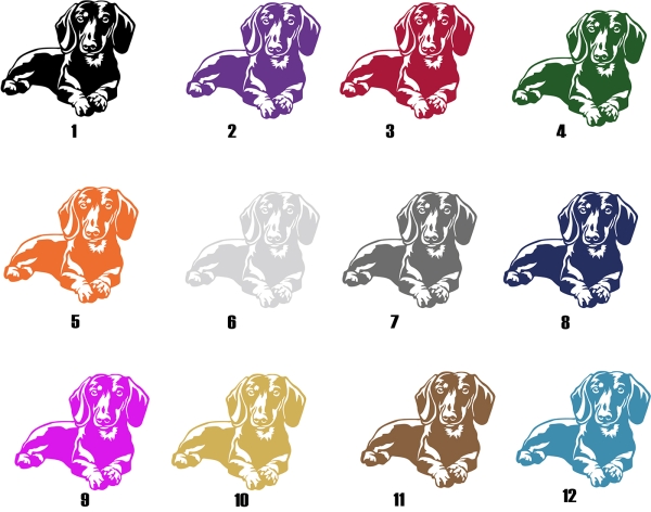 Autoaufkleber "Dackel (Kurzhaar)" Kontur